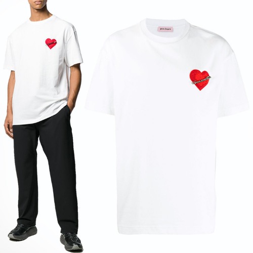 팜엔젤스 최신상 하트 티셔츠 PMAA001F19413004 (0188) 